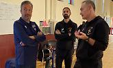 Il coach dell’Italbasket Luca Banchi alla JuVi Ferraroni