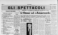 L'Oscar ad &laquo;Amarcord&raquo;