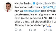 Ko la trasmissione di Inter-Cagliari: i meme più divertenti su Twitter