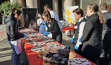 Il MaxiSalame di torrone realizzato dall’azienda Rivoltini Alimentare 