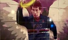 Street artist omaggia Vialli, opera arte davanti stadio Genova