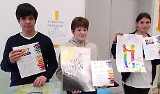 Messaggio di pace: premiati i poster degli alunni della media
