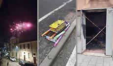 Cremona, capodanno con botti e fuochi: nessun ferito ma cassonetti in fiamme