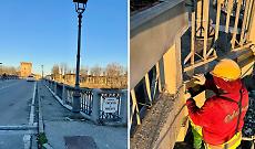 Riaperto il passaggio pedonale sul ponte Trento Trieste