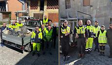 Rifiuti abbandonati, volontari in campo per ripulire il paese