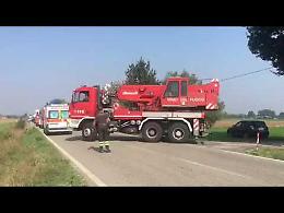 Il video dei soccorsi sul luogo dell'incidente in località Ponteriglio