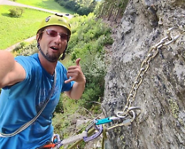 Dopo la caduta dalla parete di roccia, Jarin: «Io, un miracolato»