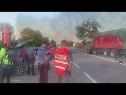 VIDEO Schianto fatale moto-trattore  a San Nazzaro