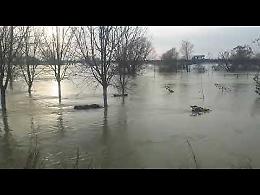 VIDEO Isola Pescaroli: il fiume è sotto l'argine maestro