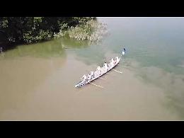 VIDEO La barca della Baldesio alla Vogalunga ripresa con il drone