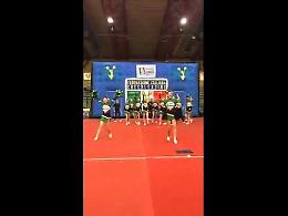 Il gruppo Cheer Dance Hip Hop sulla vetta d'Italia