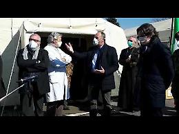 VIDEO Inaugurato a Crema l'ospedale da campo