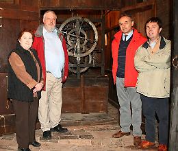 Il curatore del Big Ben visita all'orologio astronomico del Torrazzo