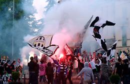 La festa per lo scudetto della Juve