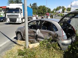 Scontro tir-auto, ferito un torricellese
