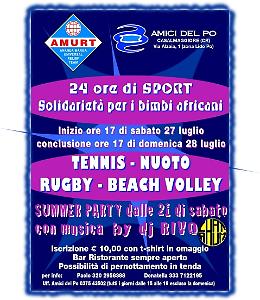 Amurt-Amici del Po, 24 ore di sport e solidarietà