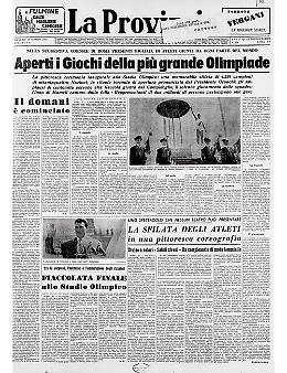 Aperti i giochi della XVII Olimpiade a Roma