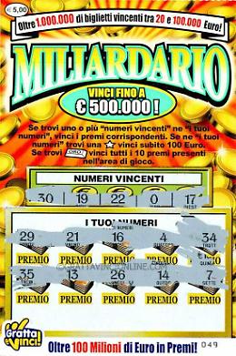 Spendono 5 euro, ne vincono 10mila