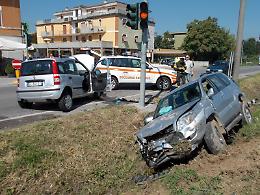 Il violento scontro frontale di Castelverde