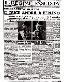 Storico incontro tra Mussolini e Hitler a Berlino