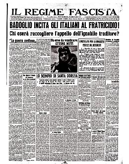 Il "traditore" Badoglio incita al fratricidio