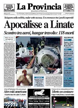 Linate, il più grave incidente aereo mai avvenuto in Italia