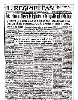 La Lega delle Nazioni denuncia l'occupazione italiana dell'Abissinia