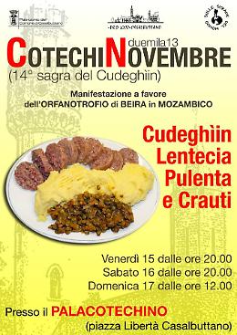 14^ Sagra del Cotechino a Casalbuttano dal 15 al 17 novembre