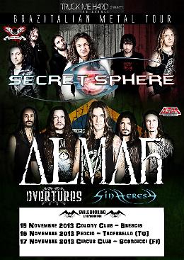 Secret Sphere e Almah in tour