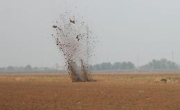 Ordigno inesploso, artificieri in azione