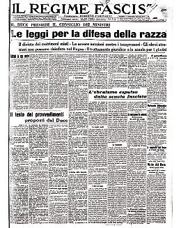 Approvati i provvedimenti per la difesa della razza italiana