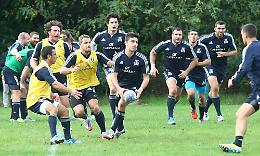 L'allenamento a Cremona dell'Italrugby