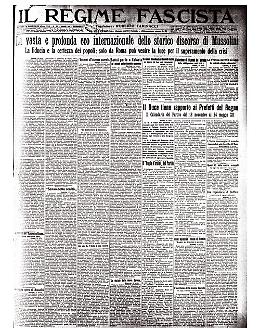 Mussolini ammonisce l'Europa contro il pericolo giapponese