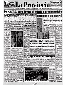 La N.A.T.O. sarà dotata di missili e armi atomiche