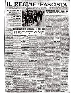 Quando - nel '15 - Mussolini veniva arrestato per aver difeso Francia e Inghilterra