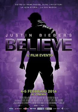 Justin Bieber's Believe - Il film evento martedì 4 febbraio a Spaziocinema