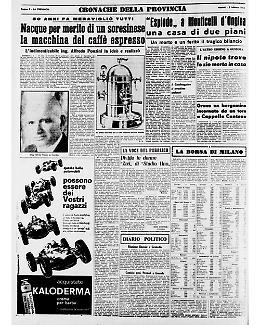Nacque per merito di un soresinese la macchina del caffè espresso