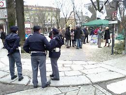 Gazebo della Lega, tensione in centro