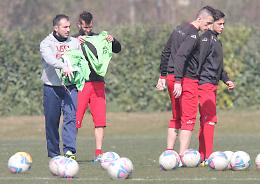 Il primo allenamento di mister Dionigi