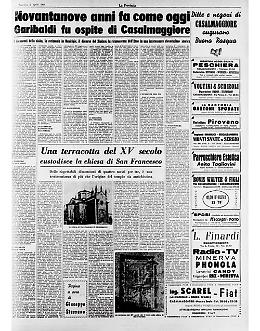 Il 2 aprile 1862 Garibaldi fu ospite a Casalmaggiore
