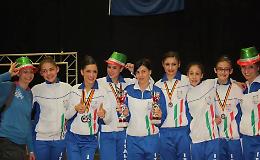 Trionfo europeo
per le ragazze del twirling
