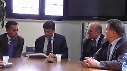 Il ministro Lupi in redazione