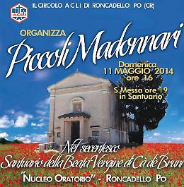 Piccoli Madonnari all'opera al santuario di Cà dè Bruni