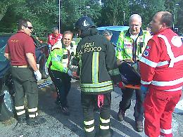 Le immagini dell'incidente in tangenziale a Cremona