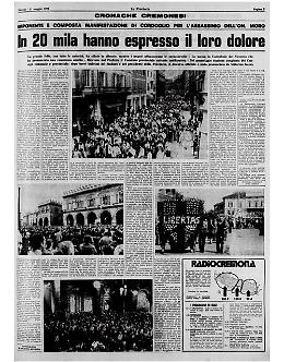 La marcia silenziosa dei cremonesi per ricordare l'uccisione di Aldo Moro