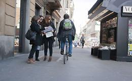 Niente divieti per i ciclisti nelle aree pedonali
