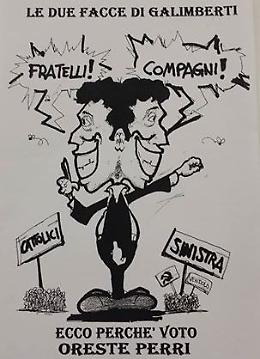 Perri-Galimberti, campagna anche a colpi di satira