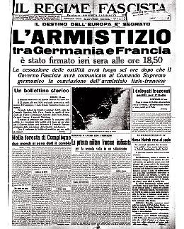  Seconda guerra mondiale: la Francia firma l'armistizio con la Germania nazista