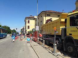 Lavori per il sottopasso di via Brescia: senso unico alternato di notte