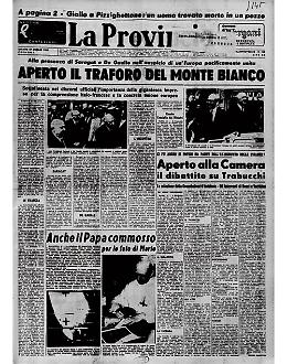 Inaugurato il traforo del Monte Bianco